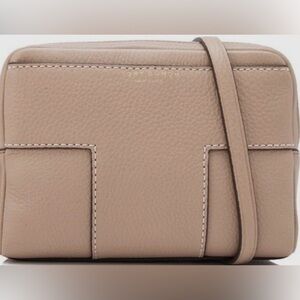 Tory Burch Taupe Leather Crossbody Bag